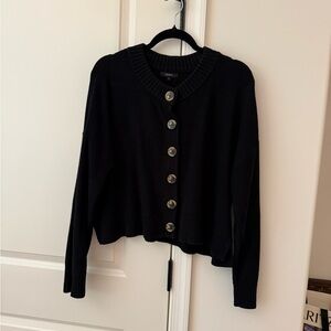 Quince 100% Organic Cotton Cropped Cardigan